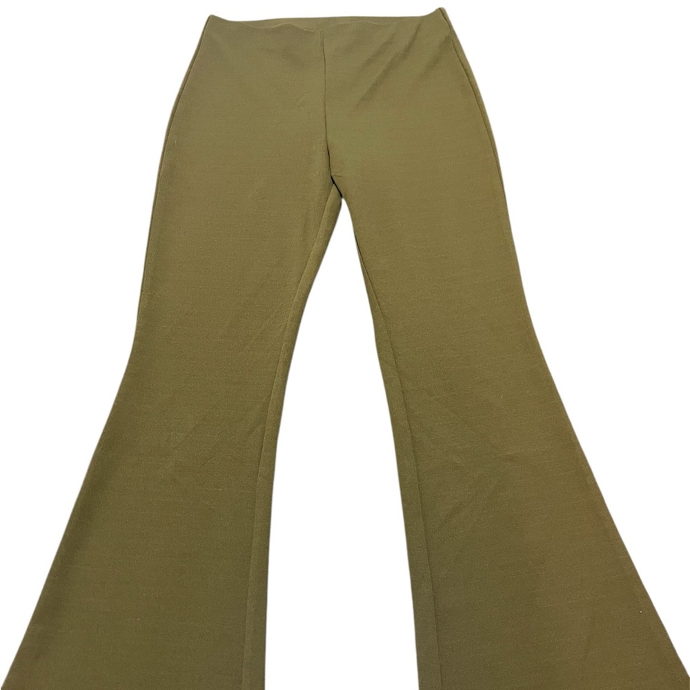 H&M Women’s Olive Green High Rise Bootcut Trousers